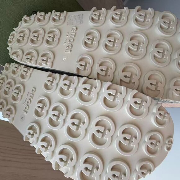 Gucci GG Slide Sandal Interlocking G Beige Ebony - Picture 2 of 5